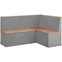 loft24 Eckbank Sage, Sitzbank aus Kiefer Massivholz im Landhausstil