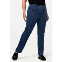 Ulla Popken Regular-fit-Jeans Jeans Mony konisches Bein Reißverschlusstaschen