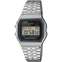 CASIO VINTAGE Chronograph A159WE-1EF, Quarzuhr, Armbanduhr, Damenuhr, Herrenuhr, Edelstahlarmband, digital