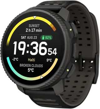 Suunto Vertical 2 Titanium [inkl. Silikonarmband schwarz] 49mm Titangehäuse schwarz