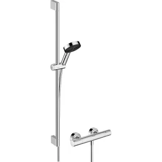 hansgrohe Pulsify Select S Brausesystem 105 3j 24271000 Eco Relaxation Ecostat Element 900mm, chrom