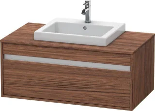 Duravit Ketho Konsolenwaschtischunterbau wandhängend Nussbaum dunkel Matt 1000x550x426 mm - KT679502 KT679502121
