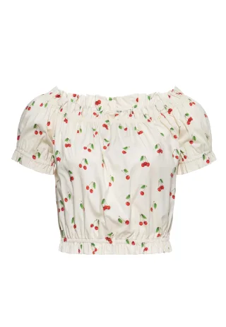 Queen Kerosin Damen Cropped Top Cherry