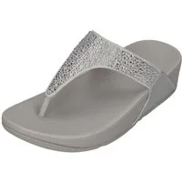 Fitflop LULU CRYSTAL-MIX TOE-POST Zehentrenner Silver