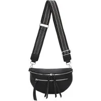 ITALYSHOP24 Schultertasche Damen Gürteltasche Umhängetasche CrossBody Schultertasche CrossOver, Brusttasche, Hüfttasche, Bodybag, Muster Taschengurt, leicht Gewicht