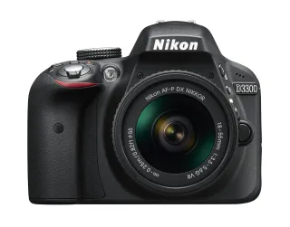 Nikon D3300 [24MP Live View Full HD 3"] schwarz inkl. AF-P VR DX 18-55mm 1:35-56G Objektiv