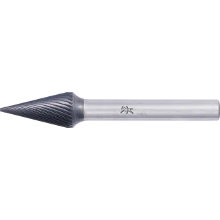 PFERD TOOLS Hartmetall Hochleistungsfrässtift Spitzkegel SKM Ø 12x25mm Schaft-Ø 6mm Z5 HICOAT beschichtet universal fein - 21115157