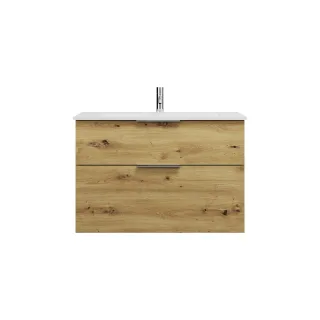 Burgbad Mineralguss Waschtisch-Set Eqio Eiche Dekor Urban/Alpinweiss, SEYU092F5662C0001 SEYU092F5662C0001
