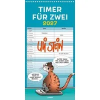 Wandkalender Uli Stein Timer für zwei 2027: Monatskalender für die Wand