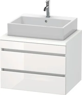 Duravit DuraStyle Konsolenwaschtischunterbau wandhängend Weiß Hochglanz & Matt 700x548x512 mm - DS53 DS531602218