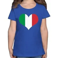 Shirtracer T-Shirt Italien Herz Kinder Länder Wappen
