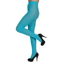 Orlob Kniestrümpfe Strumpfhose farbig türkis L/XL