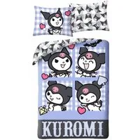 Hello Kitty Bettwäsche Set aus Mikrofaser Deckenbezug 140 × 200 cm mit 70 × 90 cm Kissenbezug, Mikrofaser, 2 teilig