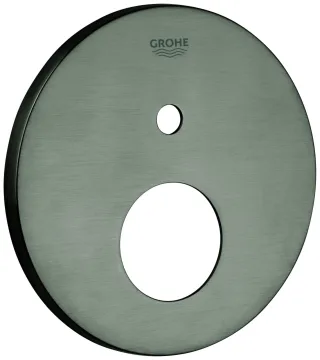 Grohe Rosette 48429 rund für EHM-FMS mit 2-Wege Umst. hard graphite gebürstet, 48429AL0 48429AL0