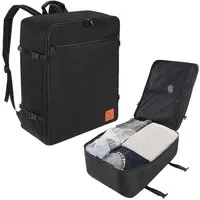 Granori Handgepäckkoffer Rucksack "Dreampack Jumbo" – Leichter 55x40x20 cm Reiserucksack 40 L, riesiges aufklappbares Platzwunder mit Kompressionsfunktion