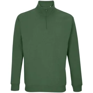 SOLS - "Conrad" Sweatshirt mit kurzem Reißverschluss für Herren/Damen Unisex (Flaschengrün)