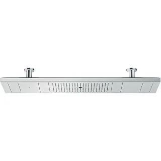 hansgrohe Axor ShowerHeaven Kopfbrause 1200 4jet Axor 12427330 polished black chrome, mit Lichtm. 3500 K