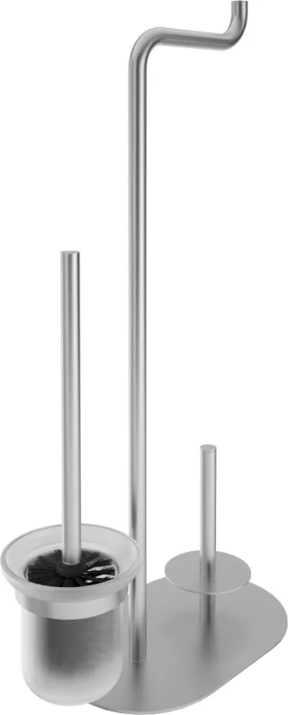 Neuesbad Serie 600 3-Funktionen WC PAPER STAND, Edelstahl Gebürstet NB1DEADIF7321