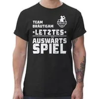 Shirtracer T-Shirt Team Bräutigam Letztes Auswärtsspiel JGA Auswärtstour I Junggesellenab JGA Männer