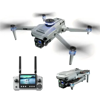 CYMARC P50 GPS 5G WiFi FPV with 4.5inch LCD Screen Controller 1080P HD Dual Camera Servo Gimbal 360° Obstacle Avoidance