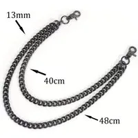 Ware aus aller Welt Hosenkette Zweireihige Schlüsselkette Brieftasche Kette Biker Trucker Punk Kette, (1-tlg)