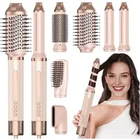 SWGOTA Multihaarstyler 6-in-1 Hairstyler 1300W Warmluftbürste mit 1 Milliarde Negative Ionen, 160.000 U/min,35m/s Luftstrom,NTC-Kontrolle,360° drehbare Stromkabel