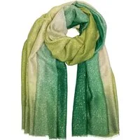 Caspar Modeschal SC519 Damen Schal mit Farbverlauf Print und goldenen Akzentpunkten