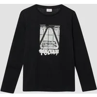 s.Oliver Langarmshirt T-Shirt Langarm-Jersey-Shirt mit Frontprint