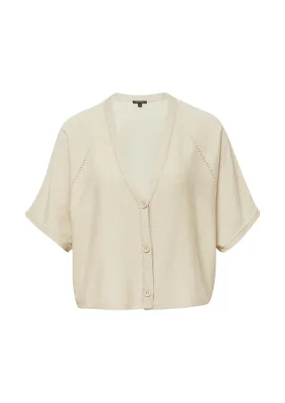 comma - Strickjacke beige - Gr. - M