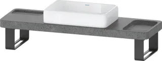 Duravit Qatego Waschtisch mit Konsole und Konsolenträger 1400x450x900 mm - D4800900 D4800900