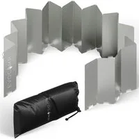 EVOCAMP Gaskocher Windschutz faltbar in 3 Größen inklusive Tasche, Windfang für Outdoor, (22-St), faltbar und vielseitig einsetzbar beim Camping und Outdoor-Grillen