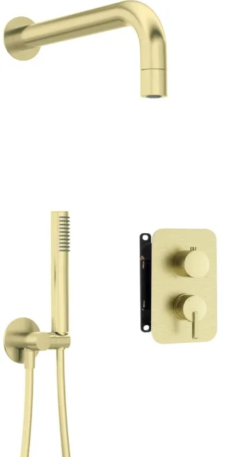 Neuesbad Serie 600 Unterputz Dusch-Set, Oberfläche: gold gebürstet NB1BXYZRQSM1