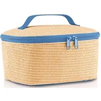 REISENTHEL® Einkaufstrolley thermo coolerbag S - Brotzeitbox 22.5 cm (raffia blue), 2.5 l