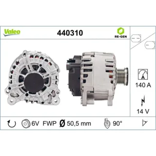 Valeo Lichtmaschine Audi Seat Skoda VW 440310