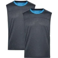 James & Nicholson Lauftop Doppelpack Sportliches Herren Lauf Top aus Funktionspolyester JN470 (Doppelpack, 2er-Pack) Feuchtigkeitsregulierendes Material