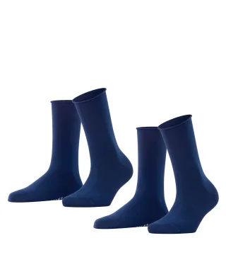 FALKE - FALKE Happy 2-Pack Damen royal blue - Gr. - 40.5