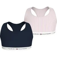 Tommy Hilfiger Underwear Bralette-BH 2PK BRALETTE PRINT (Packung, 2-tlg., 2er-Pack) mit Logoschriftzug