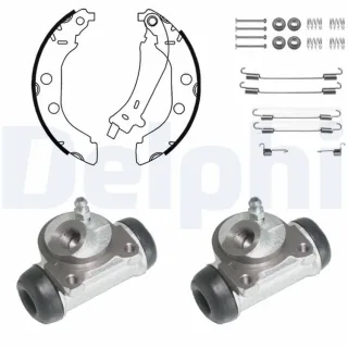 Delphi Bremsbacken vormontiert hinten Peugeot 406 KP904