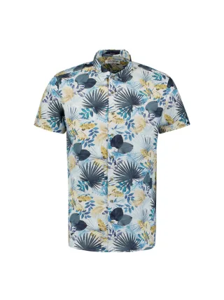 No Excess - Shirt mit Allovermuster blau - Gr. - XXXL