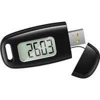 Minicloss Schrittzähler 3D-Schrittzähler, USB-aufladbarer Schrittzähler zum Gehen, großes Display, präziser Schritt-Tracker