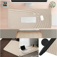 PAPER DESK Schreibtischunterlage XXL Mauspad Tischunterlage 90x40cm Desk Pad für Tastatur & Maus, (rutschfest & wasserabweisend, ultrasanfte Oberfläche)