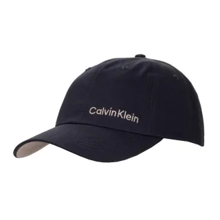 Calvin Klein - Papa Hut für Herren, Abgerundeter Kopf, Emblem (Marine)