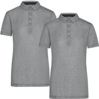 James & Nicholson Poloshirt Doppelpack Damen Funktionspolo für Freizeit und Sport Polo JN753 (Doppelpack, 2er-Pack) Atmungsaktiv, feuchtigkeitsregulierend und schnelltrocknend