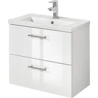 welltime Waschtisch Trento, verschiedene Ausführungen und Farben, Breite 60 cm, Tiefe 36 cm, SlimLine Badmöbel, Waschplatz