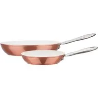 GSW Pfannen-Set Kupfer-Bronze, Aluminium (Set, 2-tlg., 1x Bratpfanne Ø 20 cm- H. 4,3 cm, 1x Bratpfanne Ø 28 cm - H. 5,4 cm), Induktion