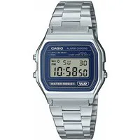 CASIO VINTAGE Chronograph A158WEA-2EF, Quarzuhr, Armbanduhr, Damenuhr, Herrenuhr, Edelstahlarmband, digital