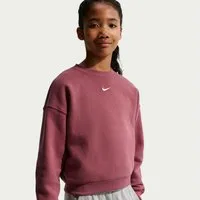 Nike Sportswear Sweatshirt G NSW STUDIO FLC BXY OS LBR Langarm-Design, mit Rundhalsausschnitt, aus Baumwolle und Polyester