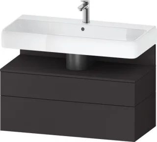 Duravit Qatego Waschtischunterbau wandhängend Graphit Supermatt 990x470x590 mm - QA4395080800010 QA4395080800010