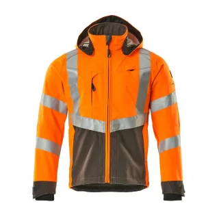 MASCOT Herren Blackpool Softshell Jacke SAFE SUPREME Hi-vis Orange / Dunkelanthrazit S - 15502-246-1418-S