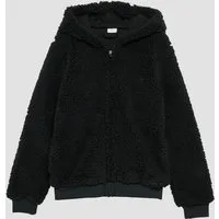 s.Oliver Sweatjacke Indoor-Jacke Teddyjacke mit Kapuze